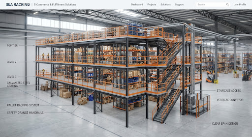 Multi-Tier Rack-Supported Mezzanine
